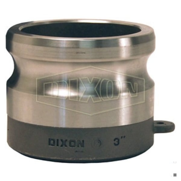 Cam and Groove Adapter, 3/4 in, Butt Weld x SCH 40 Pipe, 316 SS, Domestic